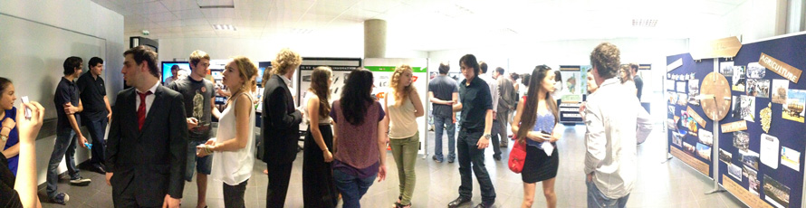 vue panoramique de l'exposition sur l'innovation